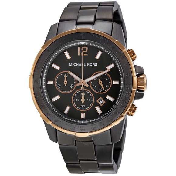 MICHAEL KORS MK8173 “GRAYSON” GUNMETAL WATCH